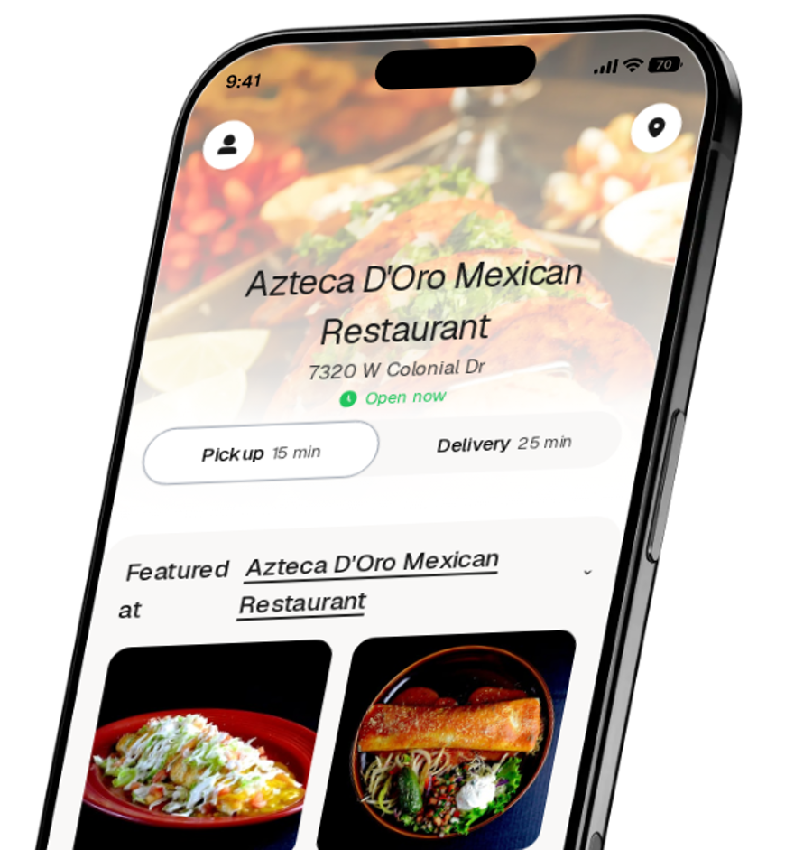 Azteca D'Oro Mexican Restaurant app preview