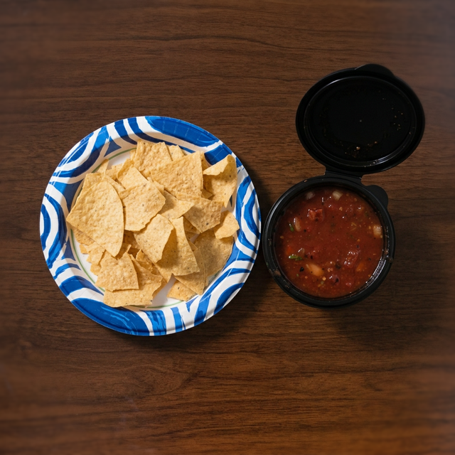 SIDE HOUSE SALSA 16OZ & CHIPS.